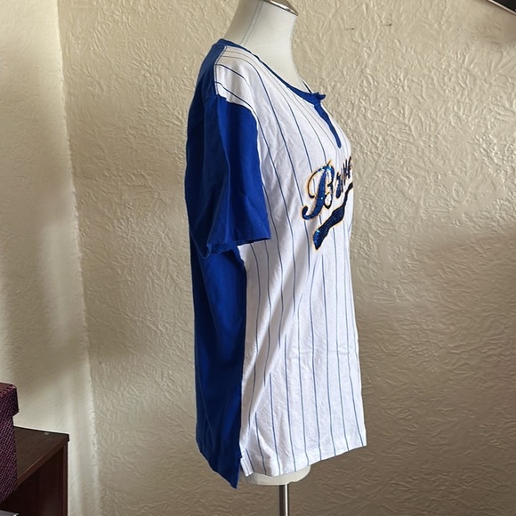 Victoria’s Secret Pink MLB Milwaukee Brewers T-Shirt Bundle Sequin Bling Green L - Picture 7 of 15